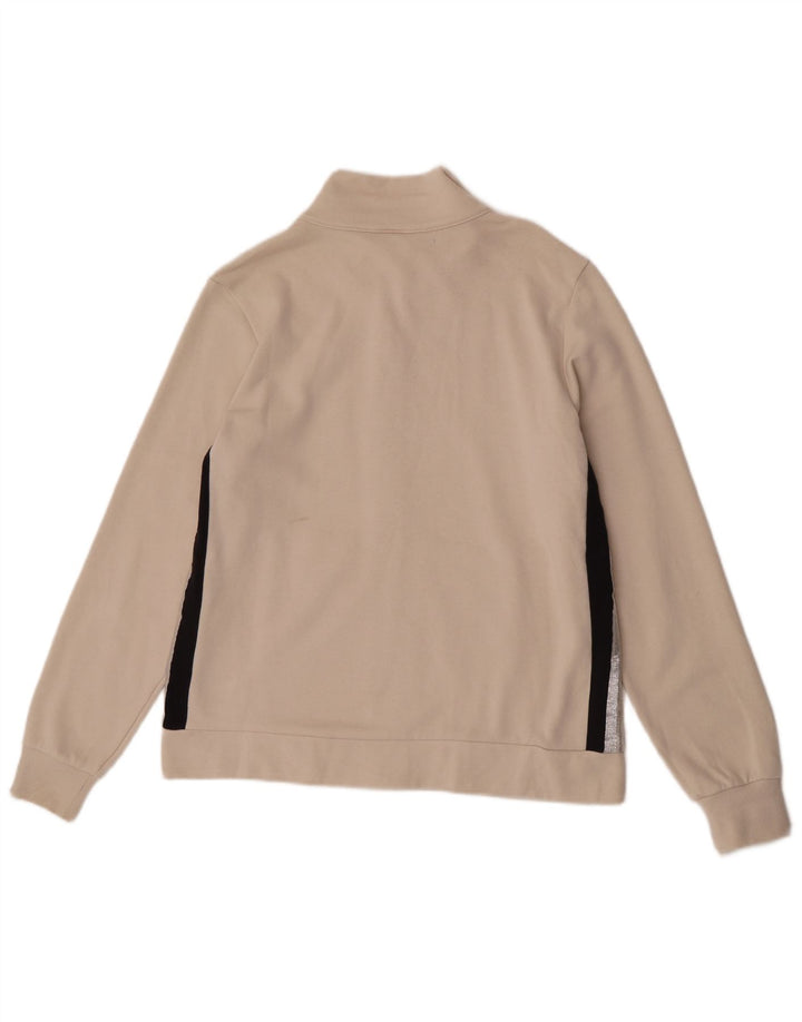 Champion Womens Tracksuit Top Jacket UK 14 Large Off White Colourblock