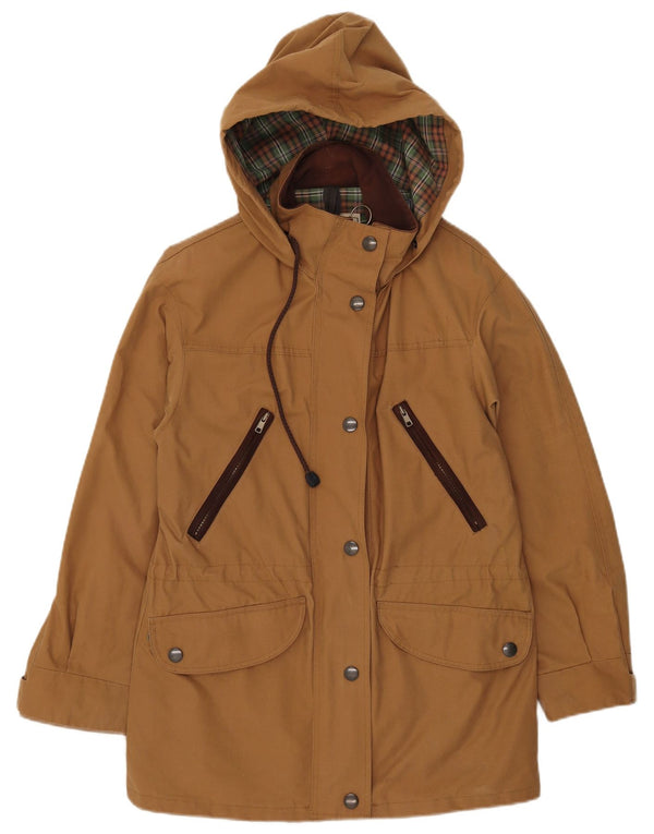 Lavenir Veste Parka surdimensionnée à capuche pour femme UK 6 XS Coton beige