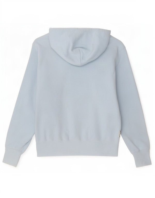 Champion Mens Graphic Hoodie Jumper Medium Blue Cotton