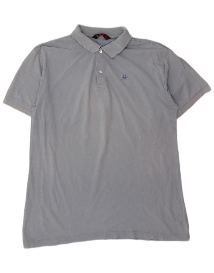 Kappa Mens Polo Shirt 3XL Blue Cotton
