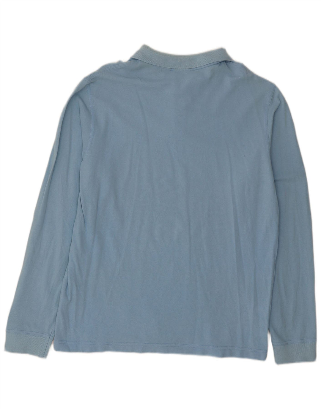 Fila Mens Long Sleeve Polo Shirt Large Blue Cotton