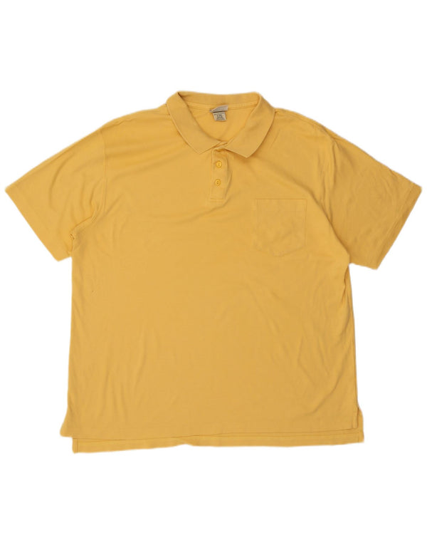 L.L.BEAN Polo Homme XL Jaune Coton