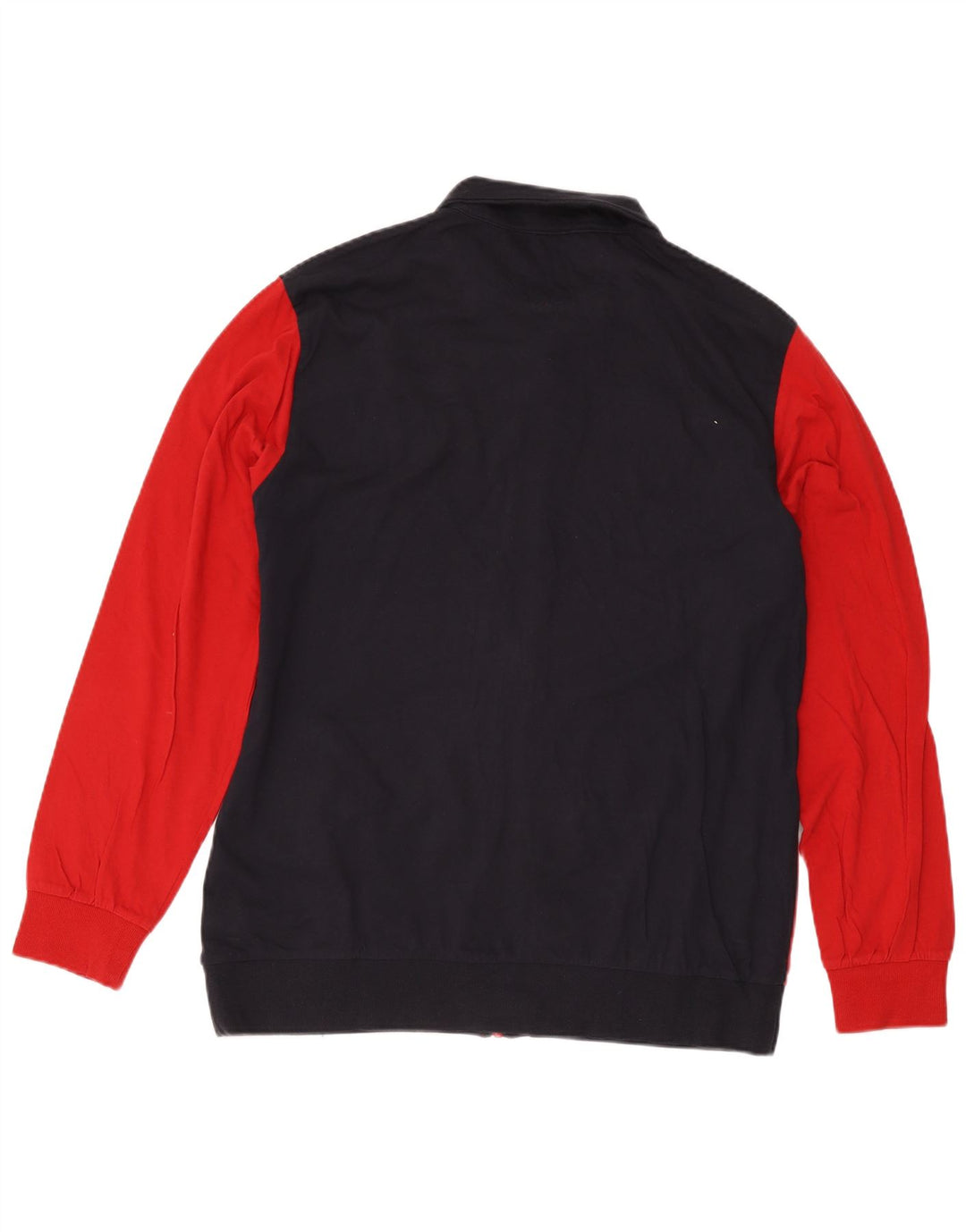 Lotto Mens Tracksuit Top Jacket 2XL Red Colourblock Cotton