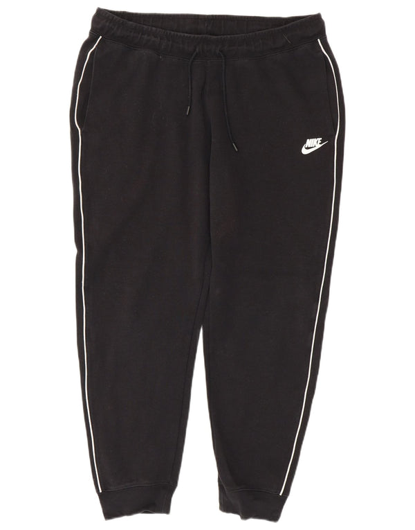 Nike Mens Tracksuit Trousers Joggers Large  Black Striped Cotton