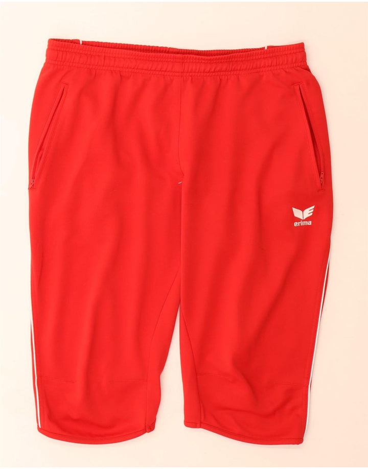 Erima Mens Bermuda Sport Shorts XL  Red Polyester