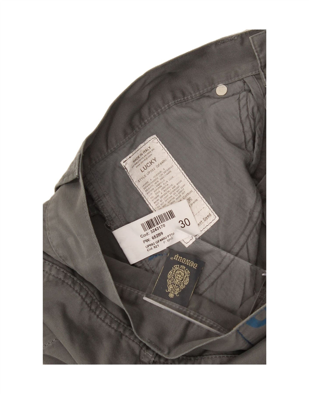 DUNLOP Womens Straight Casual Trousers W30 L31 Grey Vintage Dunlop and Second-Hand Dunlop from Messina Hembry 