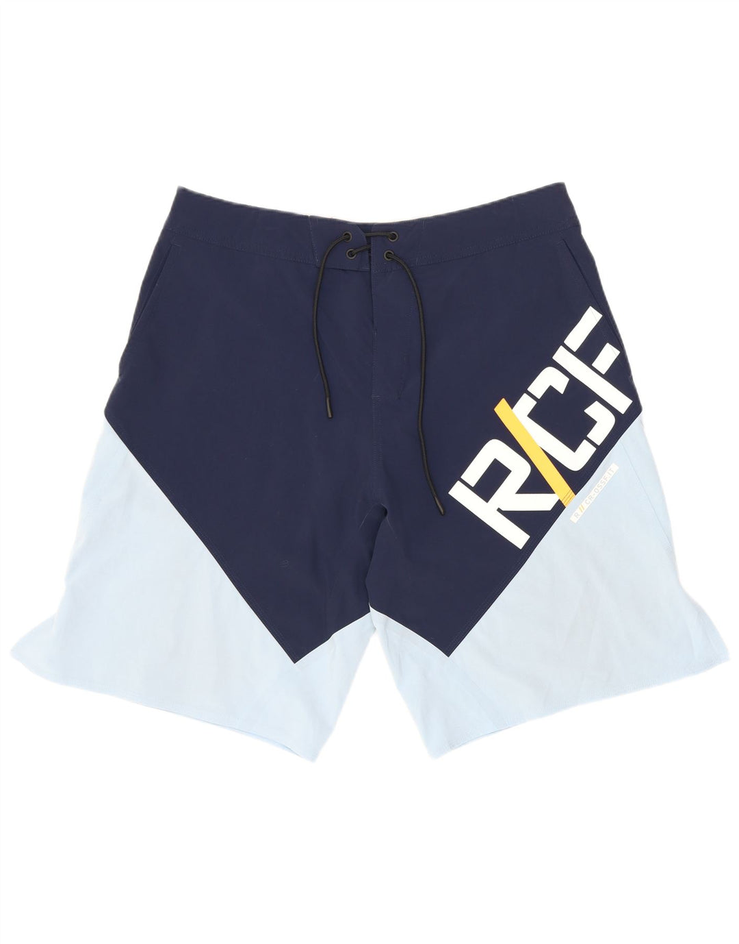 Reebok Mens Graphic Swimming Shorts Medium Blue Colourblock Nylon