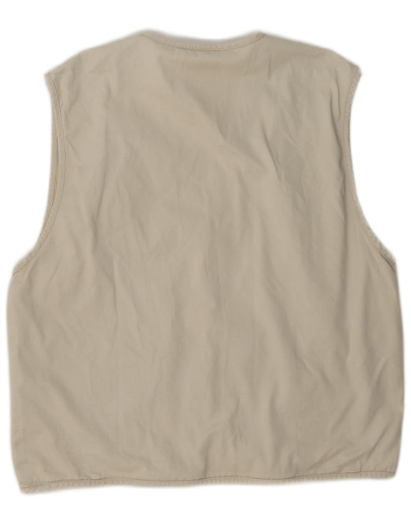 Lancelot Mens Utility Gilet UK 40 Large Beige