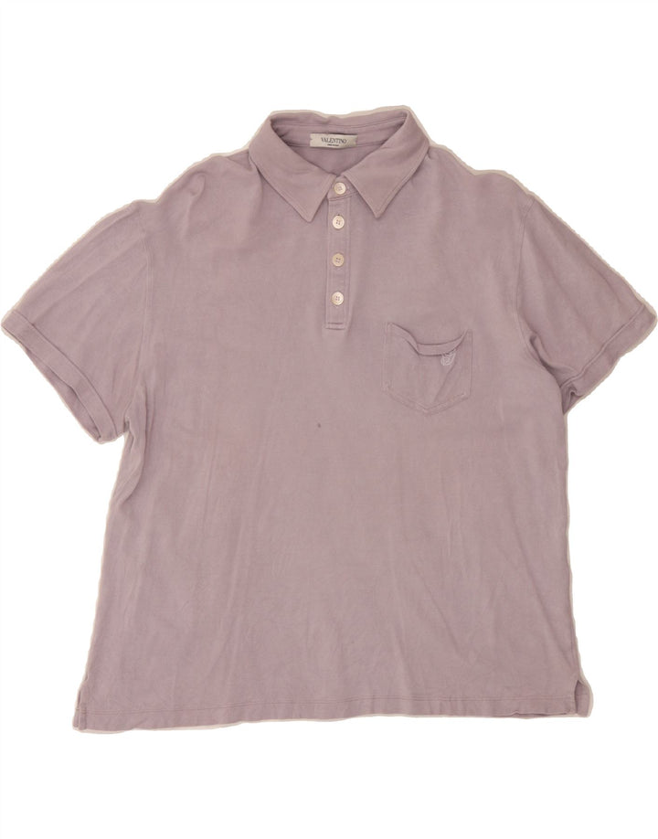 VALENTINO Mens Polo Shirt Large Pink Silk Vintage Valentino and Second-Hand Valentino from Messina Hembry 