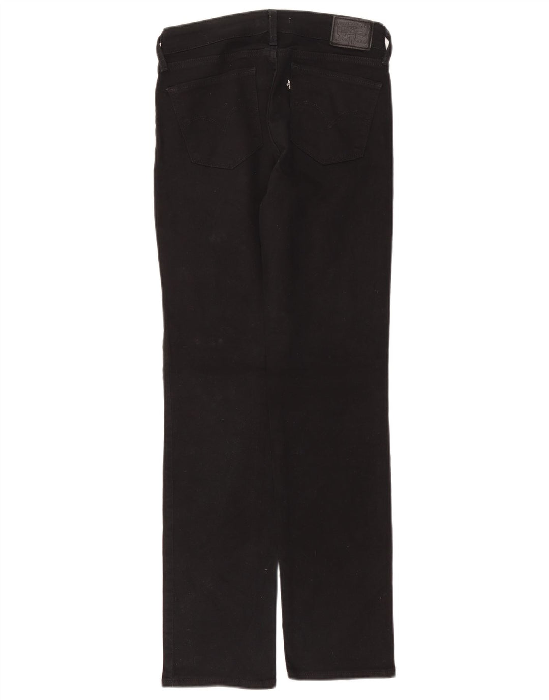 Levi's Womens 714 Straight Jeans W26 L30 Black Cotton