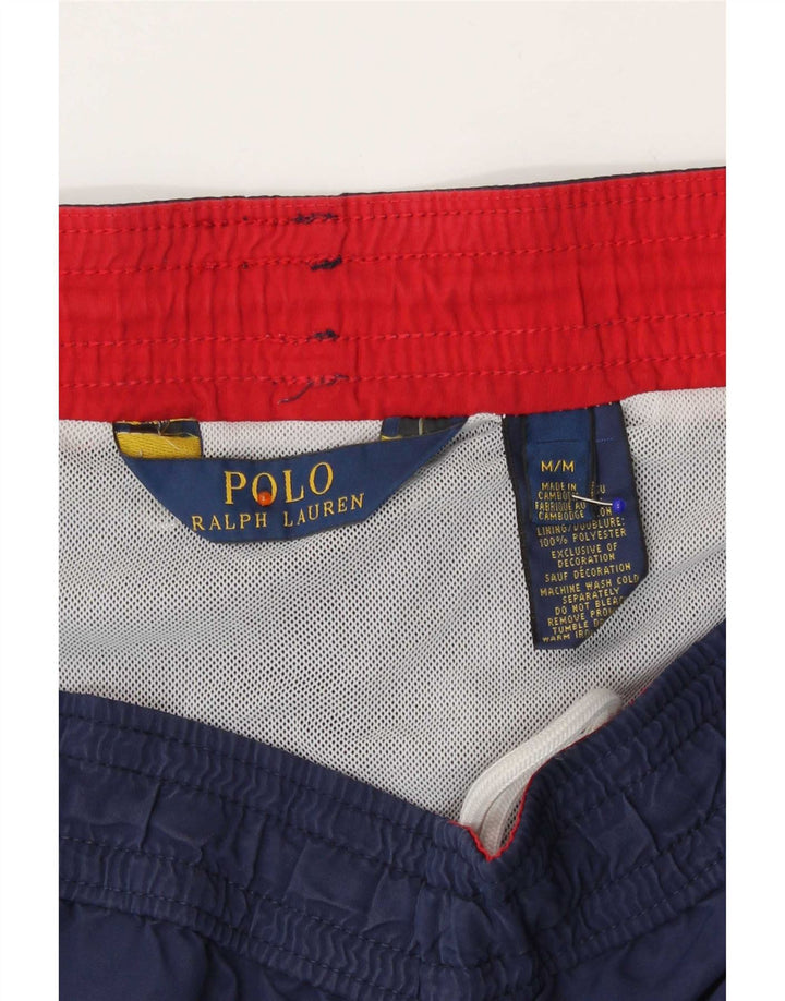 Polo Ralph Lauren Mens Swimming Shorts Medium Navy Blue Nylon