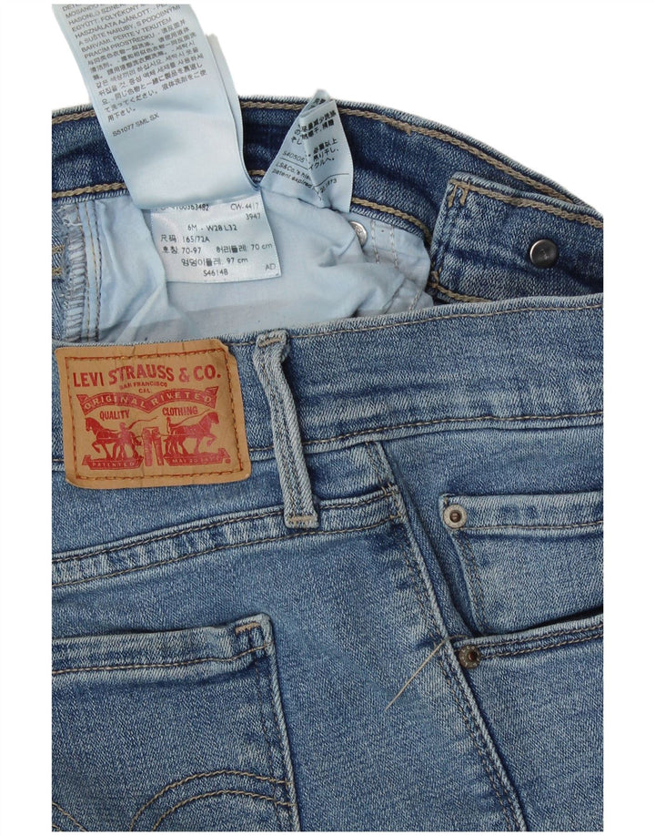 Levi's Womens 505 Straight Jeans US 6 Medium W28 L32 Blue Cotton