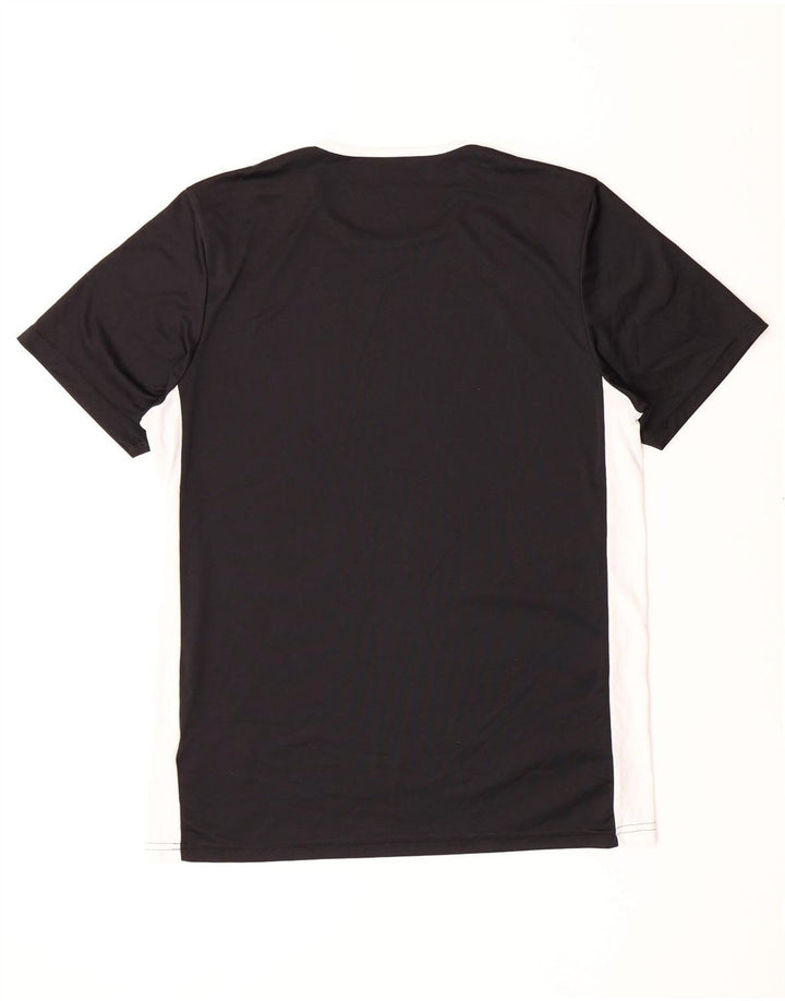 ADIDAS Mens Aeroready T-Shirt Top Medium Black Colourblock Polyester