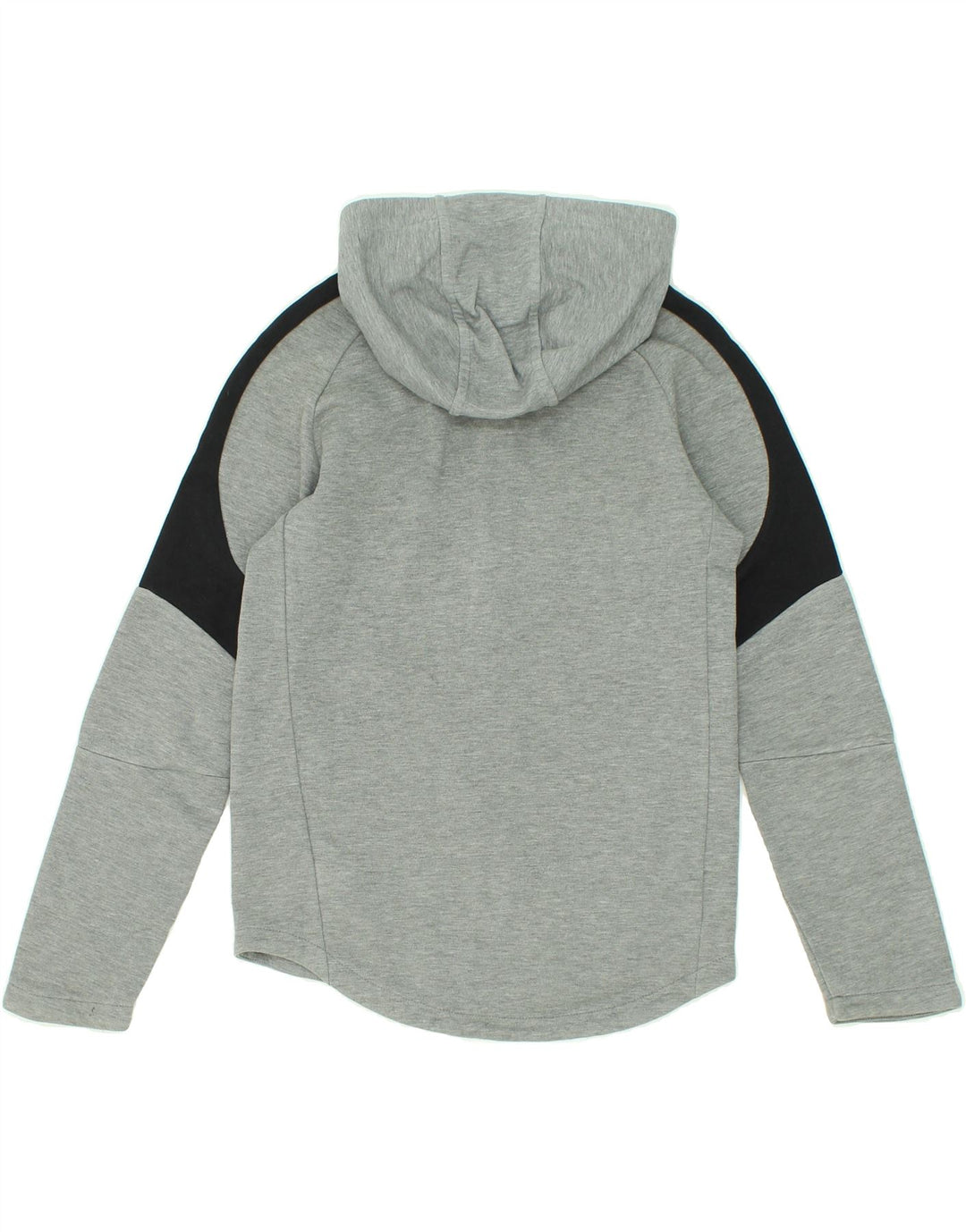 PUMA Boys Zip Hoodie Sweater 13-14 Years Grey Colourblock Cotton Vintage Puma and Second-Hand Puma from Messina Hembry 
