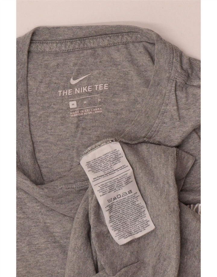 Nike Mens T-Shirt Top Medium Grey Cotton
