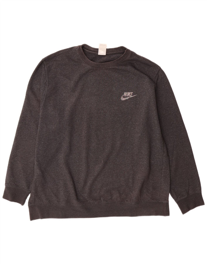 Мужской свитер NIKE 2XL, серый хлопок