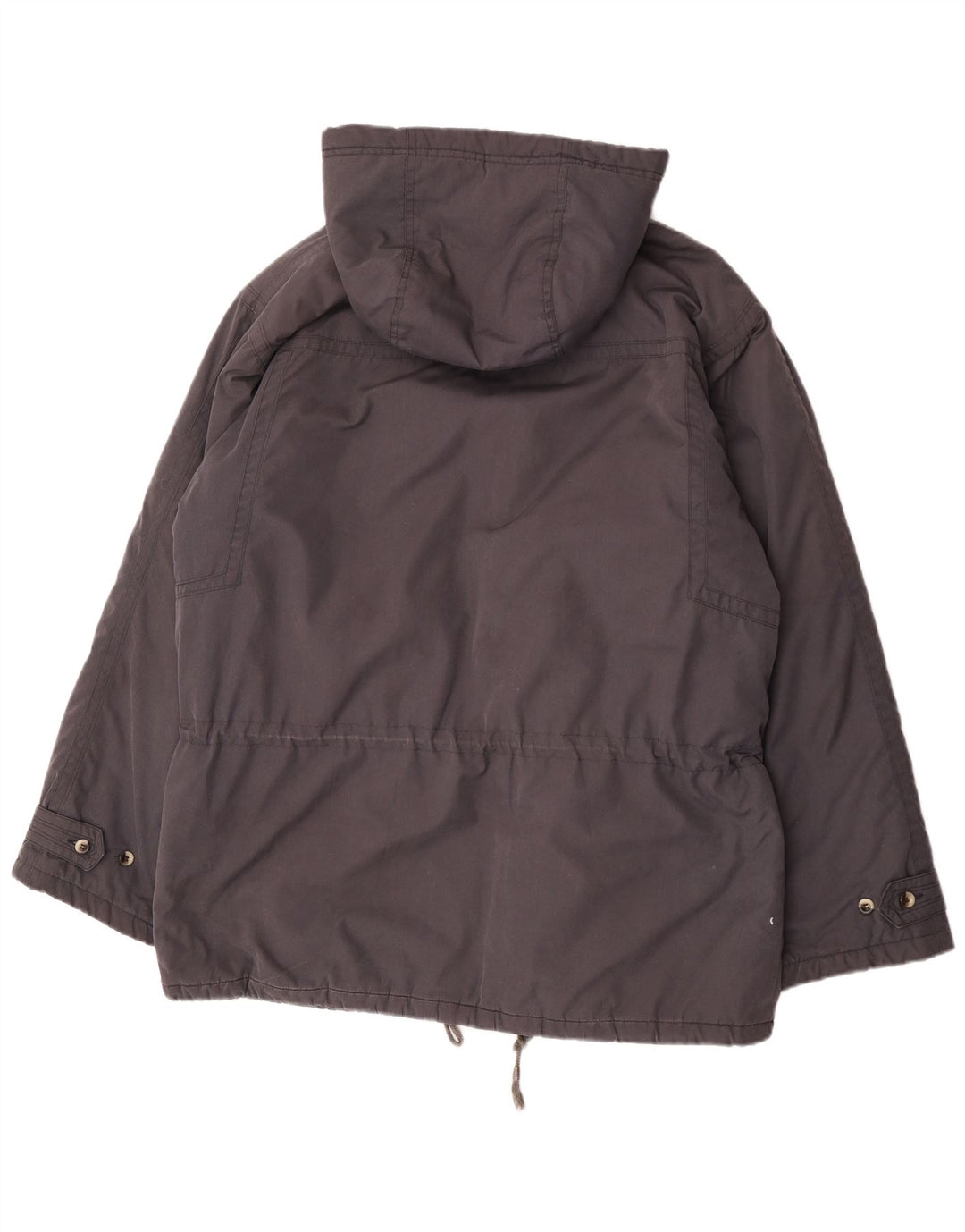 Leader Mens Hooded Padded Coat UK 42 XL Grey Polyester