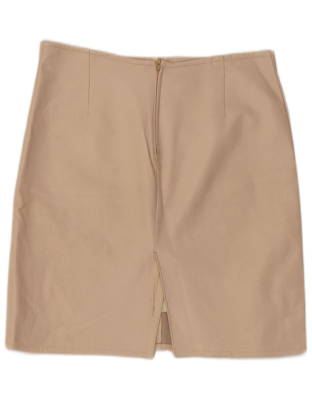 Vintage Damen Lederrock W30 Mittelbeige