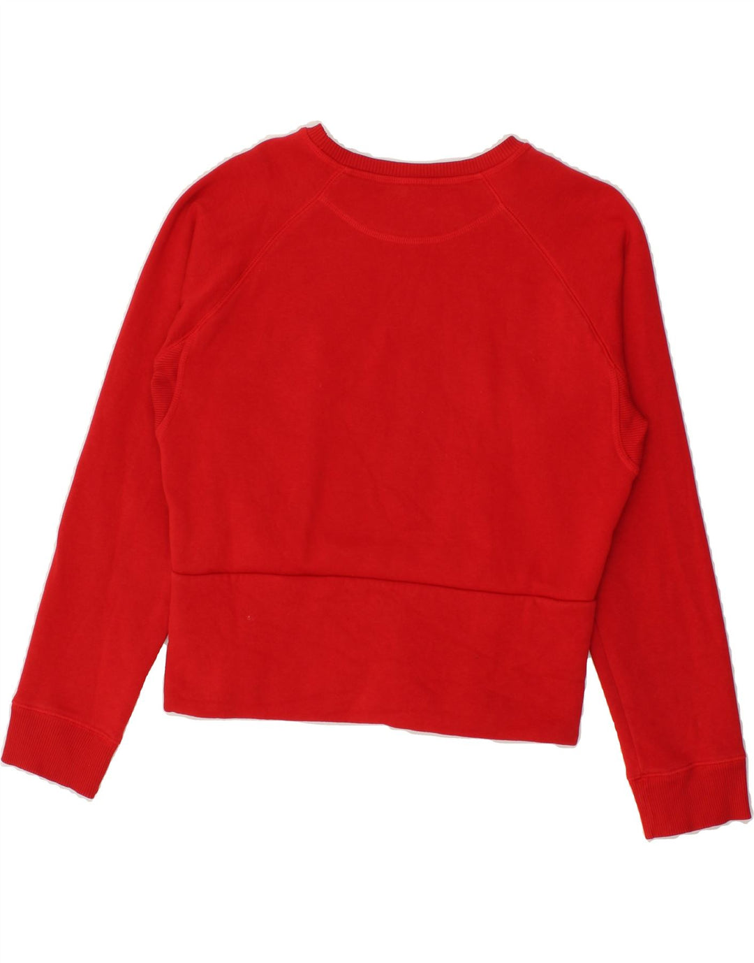NIKE Womens Graphic Sweatshirt Jumper UK 10/12 Medium Red Cotton Vintage Nike and Second-Hand Nike from Messina Hembry 