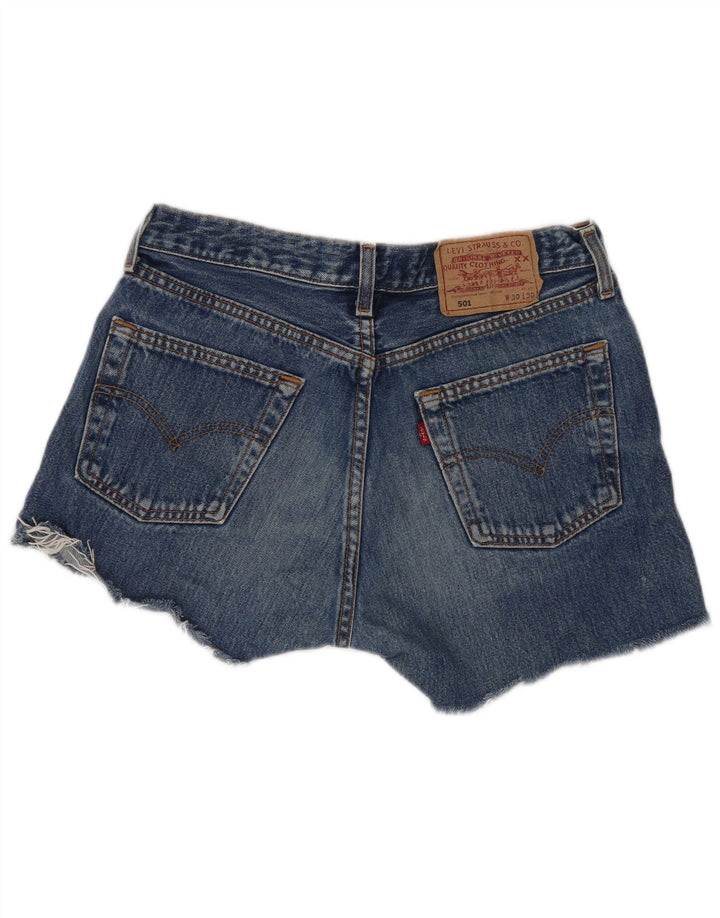 Levi's Womens 501 Denim Shorts W30 Medium Blue Cotton
