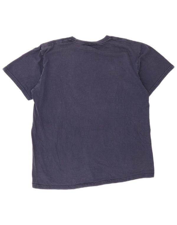 Nike Mens T-Shirt Top Medium Navy Blue Cotton
