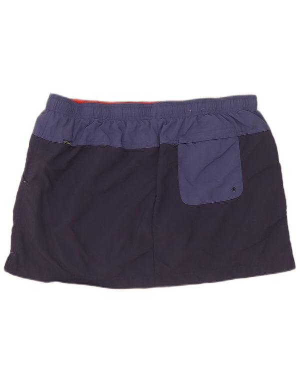 Gonna Columbia da donna UK 14 grande in nylon color block blu navy