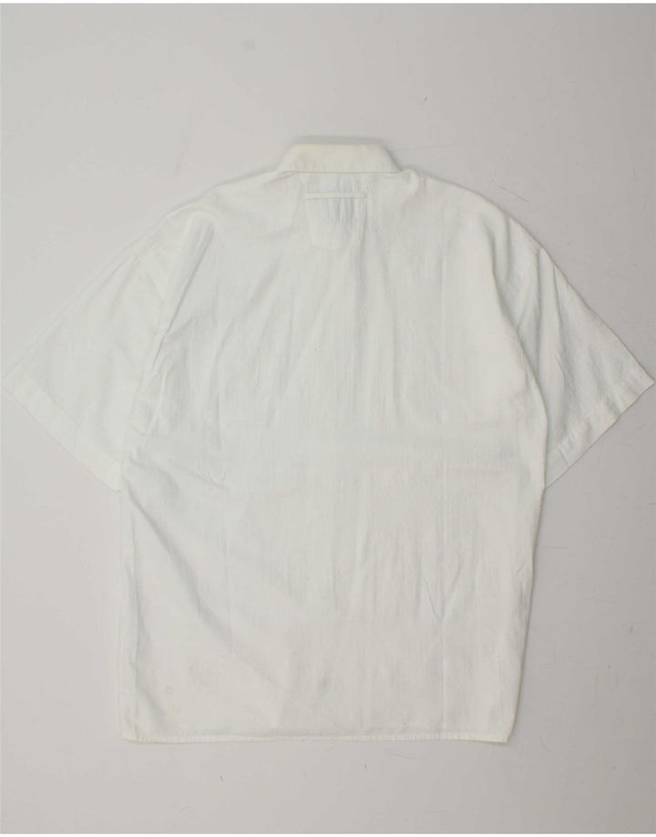 RUDNICK Mens Short Sleeve Shirt Size 40 Medium White