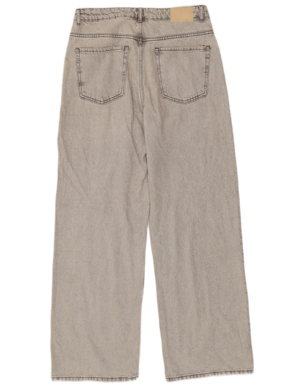 Zara Jeans de pierna ancha para mujer EU 42 Large W32 L32 Algodón gris