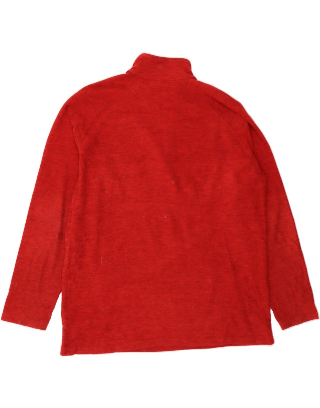 MOUNTAIN WAREHOUSE Mens Zip Neck Fleece Jumper XL Red Flecked Polyester Vintage Mountain Warehouse and Second-Hand Mountain Warehouse from Messina Hembry 
