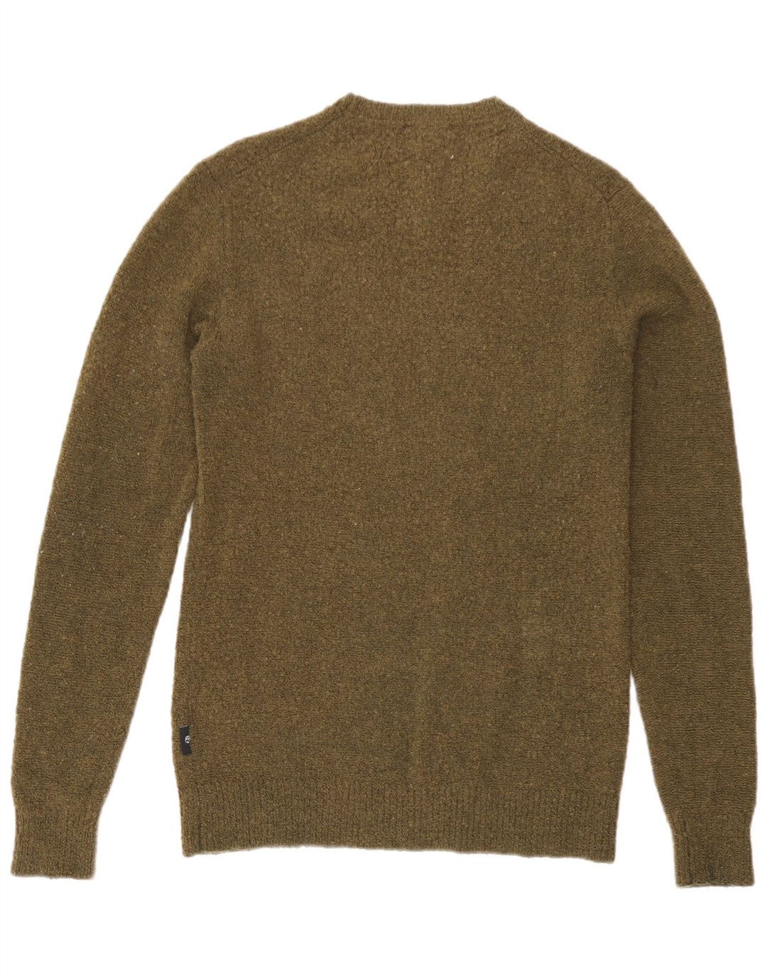 Ted Baker Herre Graphic Crew Neck Jumper Sweater Størrelse 2 Small Khaki Wool