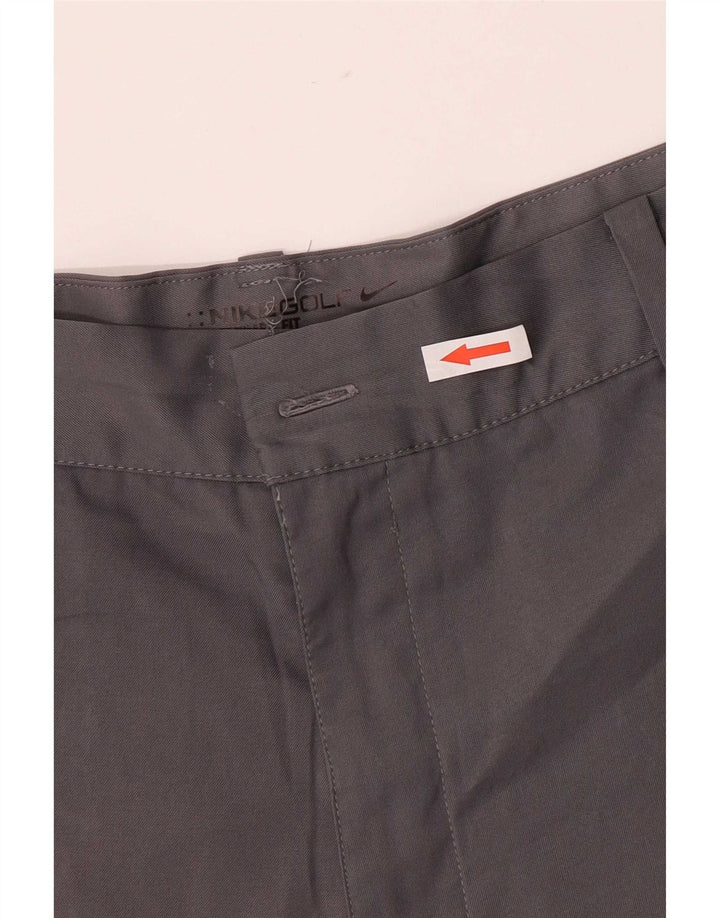 Nike Mens Golf Standard Fit Chino Shorts Large W36 Grey Polyester