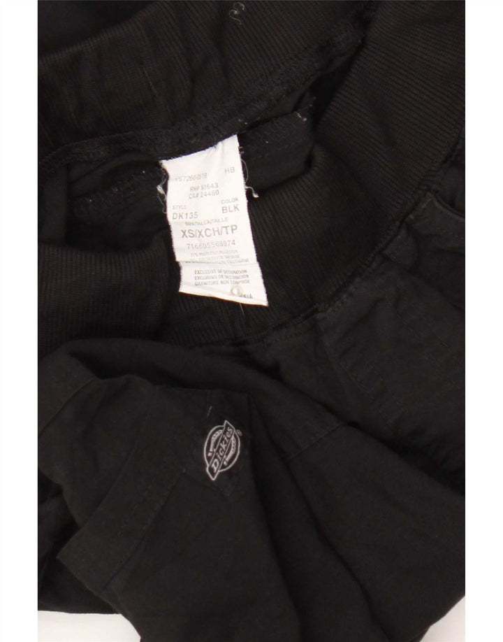 Dickies Damen gerade Cargohose XS W26 L28 Schwarz Polyester