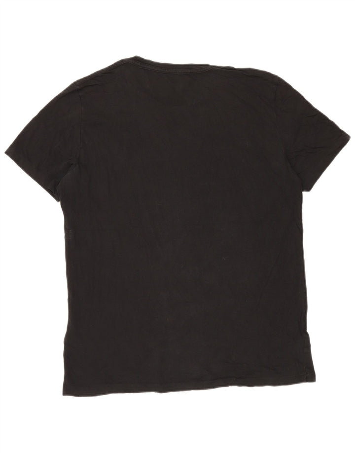 All Saints Mens T-Shirt Top Large Black Cotton