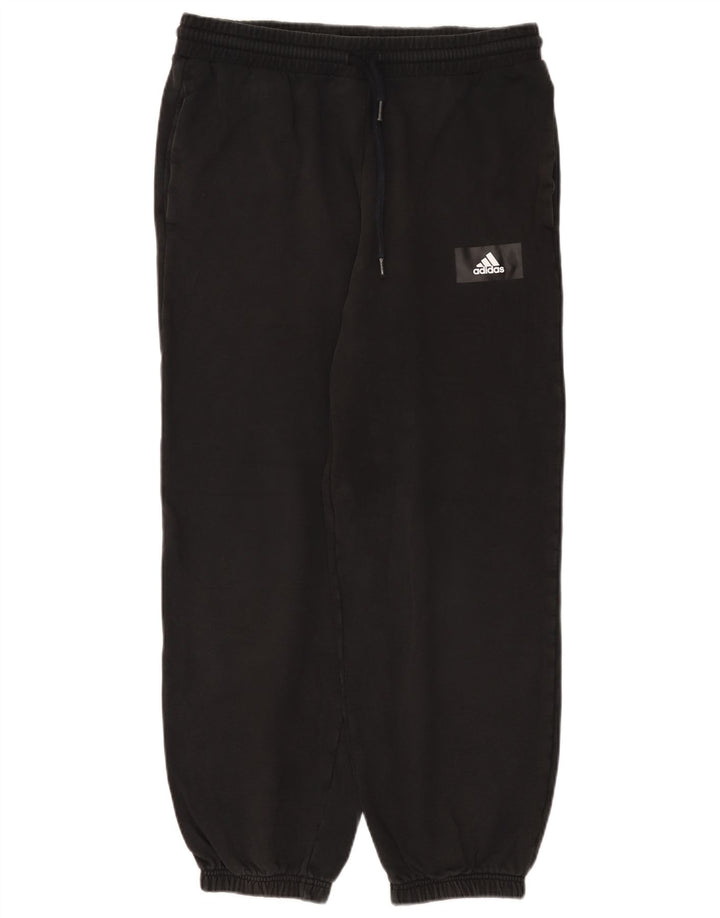 Adidas Mens Tracksuit Trousers Joggers Medium Black Cotton