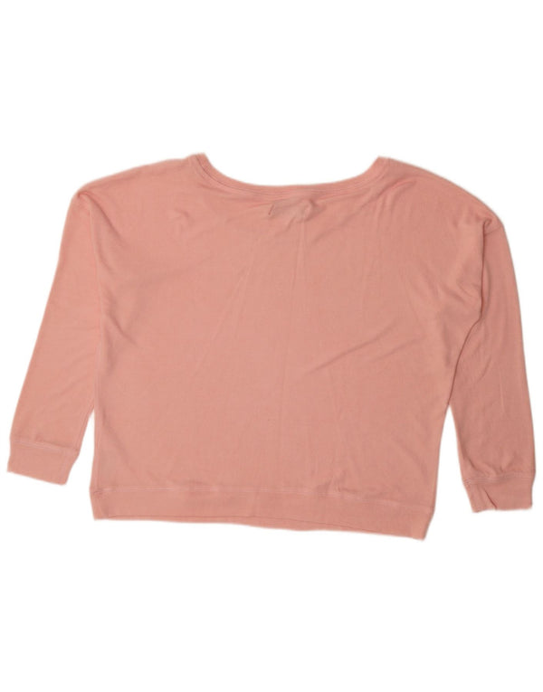 Bluză supradimensionată pentru femei Abercrombie & Fitch Top UK 16 Large Pink Viscose