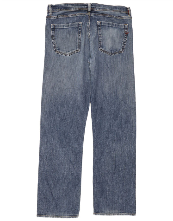 Diesel Mens Straight Jeans W36 L32 Blue Cotton