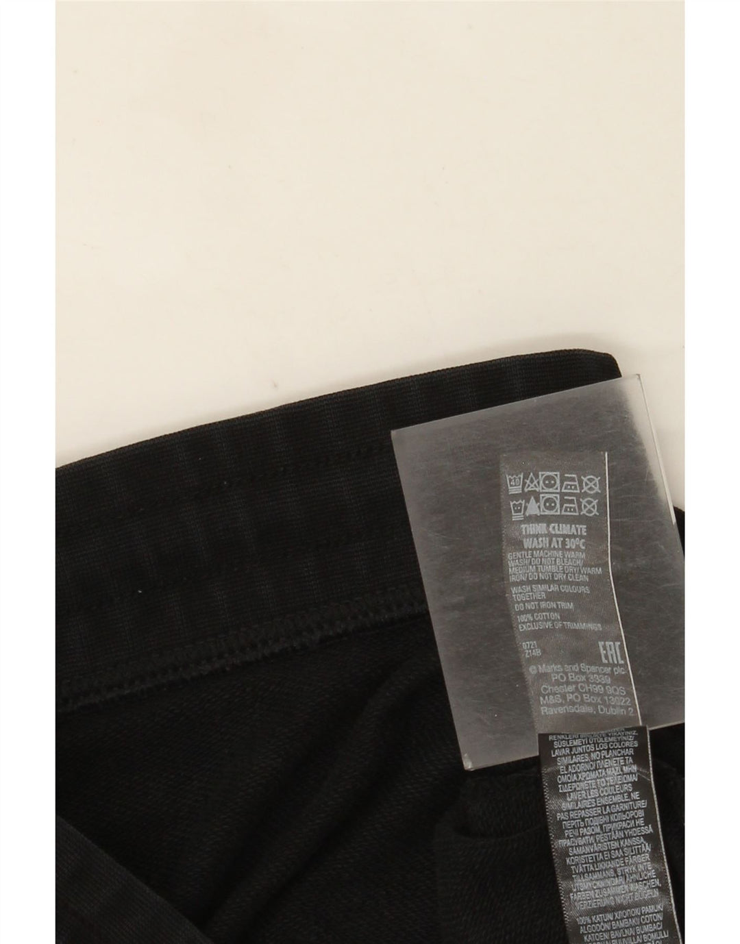 Marks & Spencer Mens Tracksuit Trousers Joggers Large Black Cotton