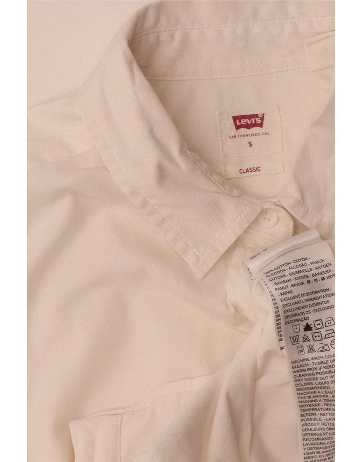 Levi's Boys Classic Fit Shirt 14-15 Years Small White Cotton
