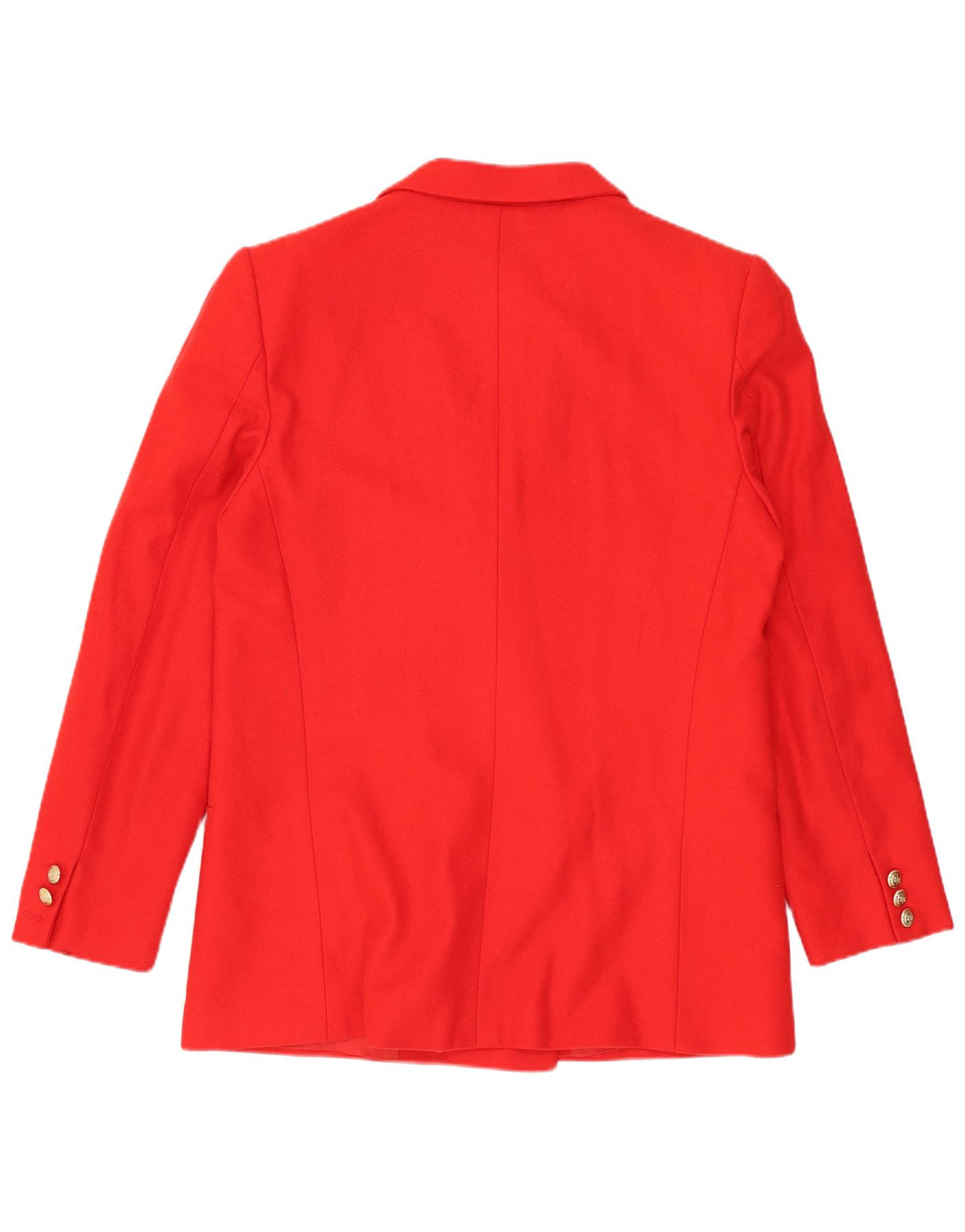 Vintage Damen Zweireihige Blazerjacke UK 12 Mittelrot