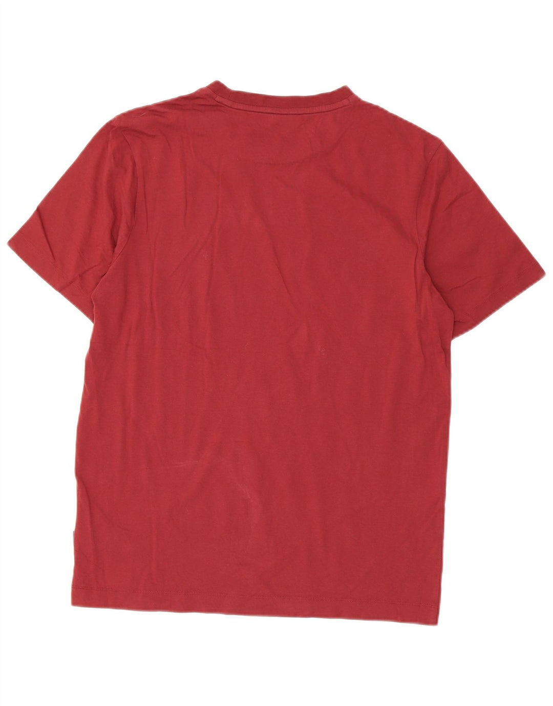 Hugo Boss Mens T-Shirt Top Medium Burgundy Cotton