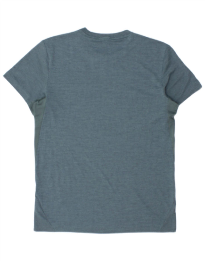 T-shirt da uomo ADIDAS Top in poliestere color block blu medio