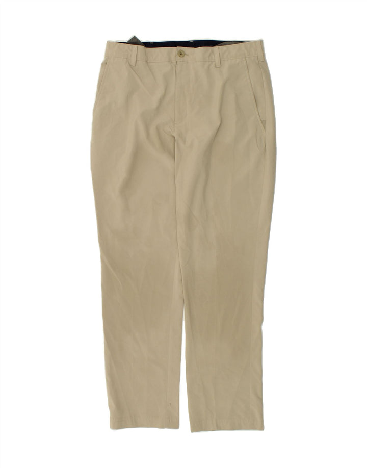 IZOD Mens Golf Straight Chino Trousers W33 L30  Beige Polyester Vintage Izod and Second-Hand Izod from Messina Hembry 