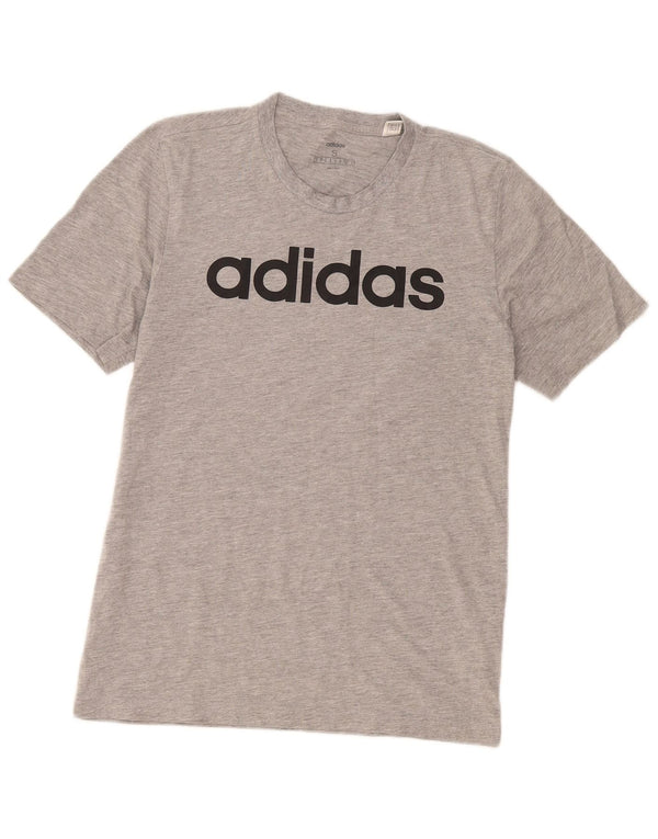 Adidas Mens Graphic T-Shirt Top Small Grey Cotton