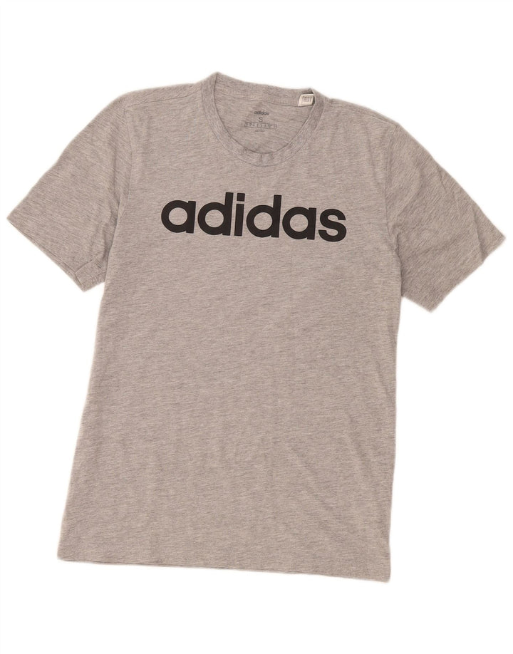 Adidas Mens Graphic T-Shirt Top Small Grey Cotton