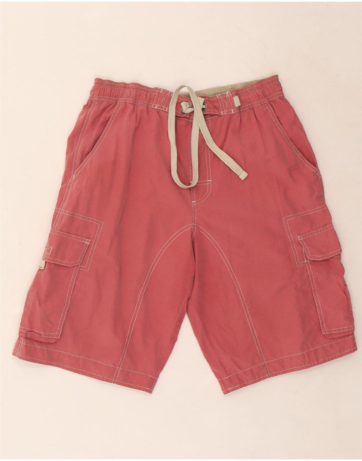 Marks & Spencer Mens Swimming Shorts Medium  Red Cotton