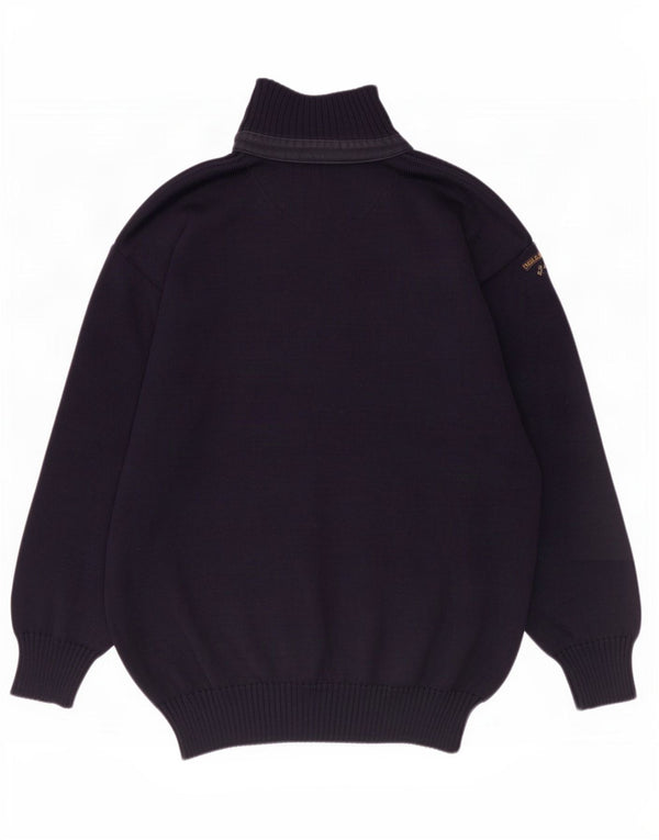 Paul & Shark Mens BRETAGNE Polo Neck Jumper Sweater XL Navy Blue