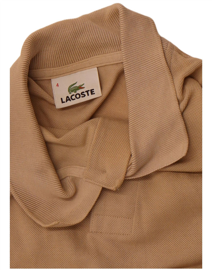 Tricou polo pentru bărbați LACOSTE Mărimea 4 Maro Mediu