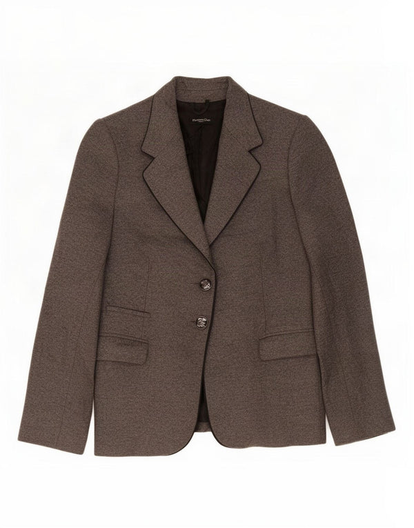 Massimo Dutti Γυναικείο μπουφάν σακάκι με 2 κουμπιά EU 44 XL Γκρι μαλλί