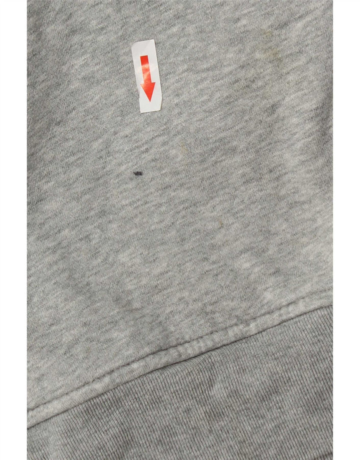 Felpa con cappuccio da uomo Gap in cotone mélange grigio medio