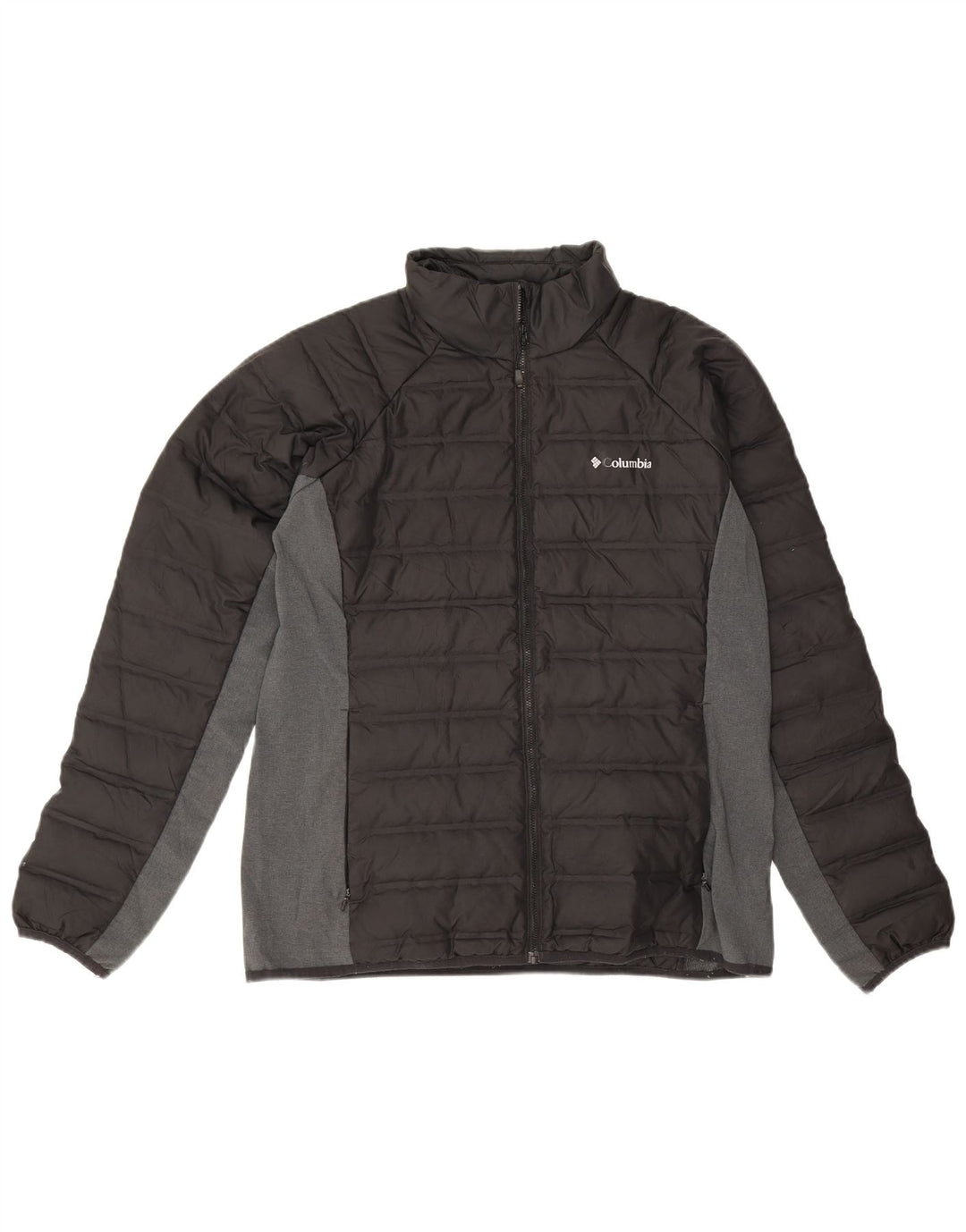Columbia Veste matelassée pour homme UK 40 Large Noir Colorblock Polyester
